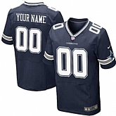 Men Nike Dallas Cowboys Customized Navy Blue Team Color Stitched NFL Elite Jersey,baseball caps,new era cap wholesale,wholesale hats